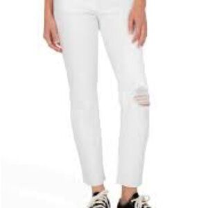 Kut from the Kloth White Cropped Jeans